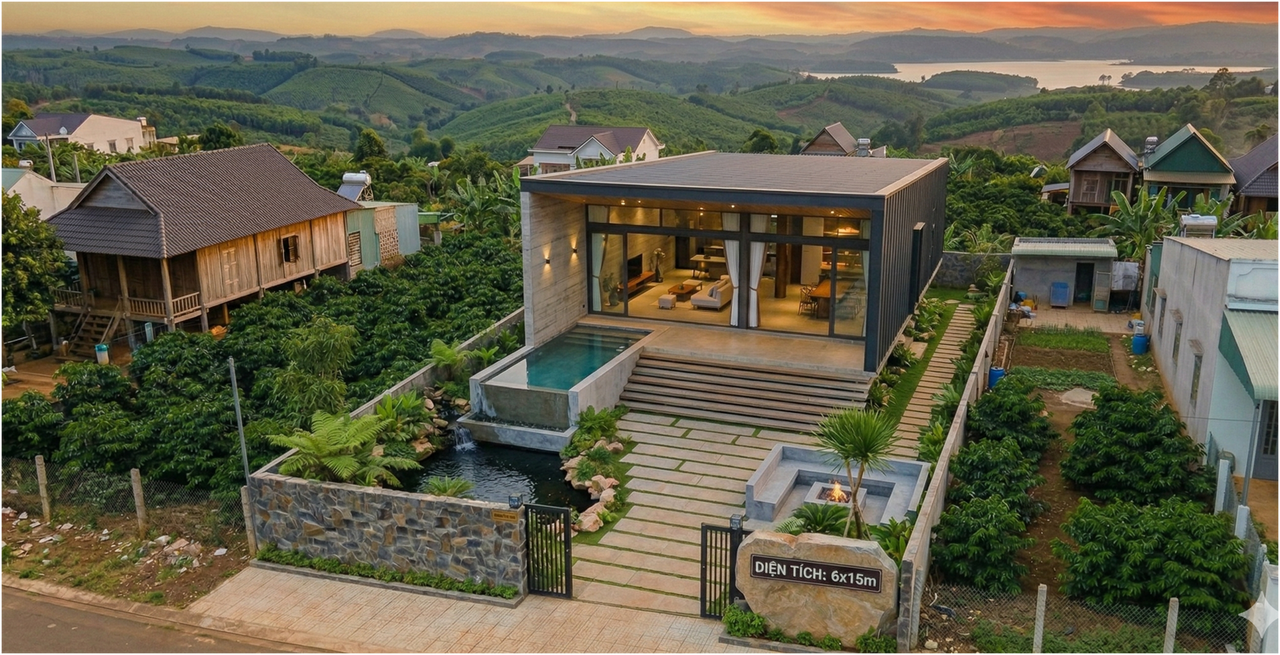 NHÀ CẤP 4 SÂN VƯỜN SIÊU VIP 6X15M – VIEW HỒ NÚI ĐỘC ĐÁO